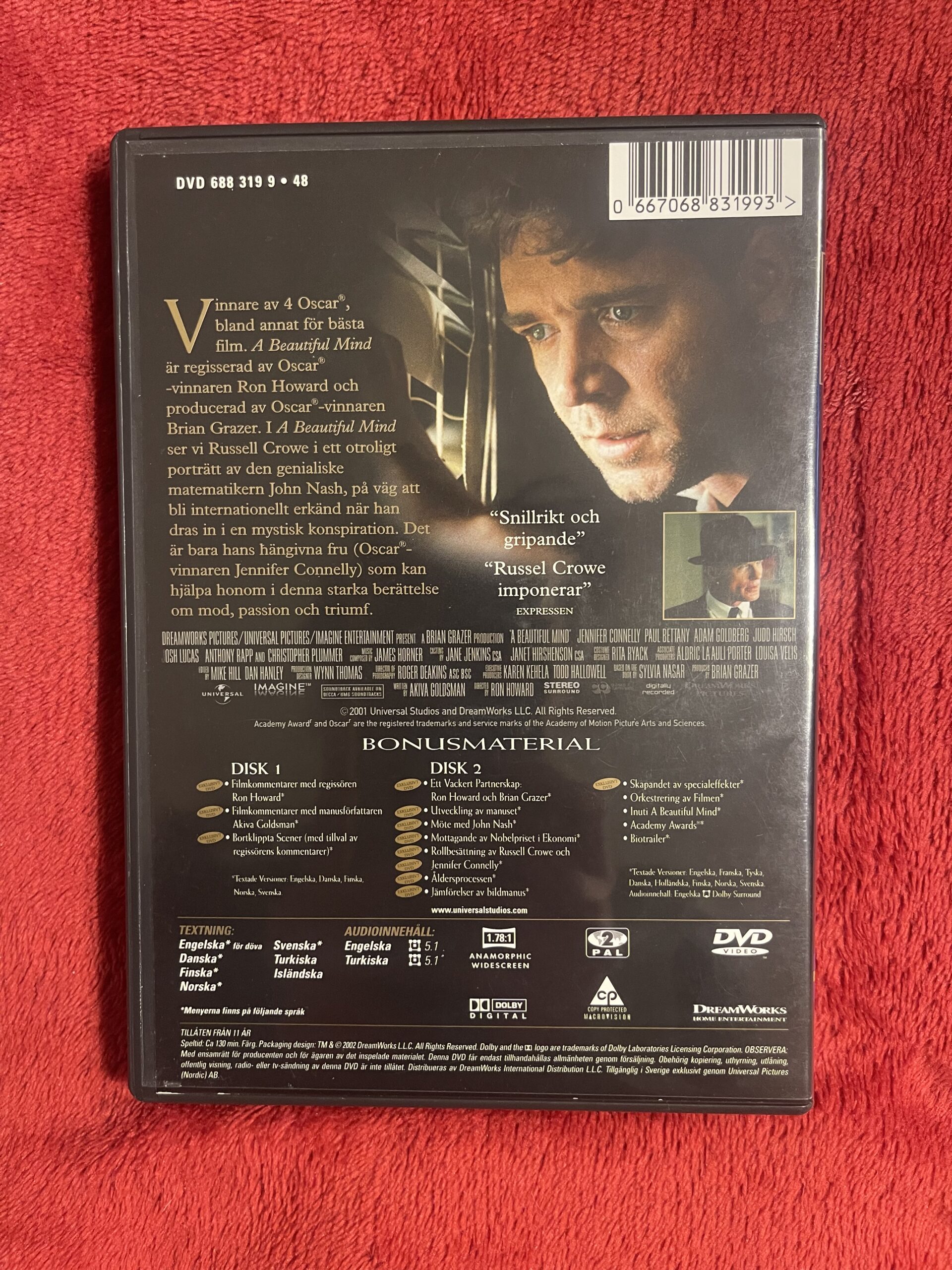 A BEAUTIFUL MIND - 2DISC UTGÅVA (2001) - Bild 2