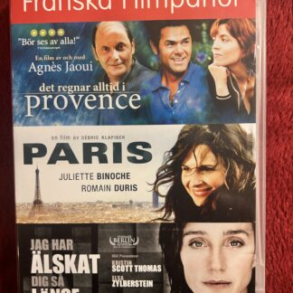 FRANSKA FILMPÄRLOR – 3 FILMER (2006–2008) – Drama / Komedi / Romantik – DVD (Region 2 PAL)