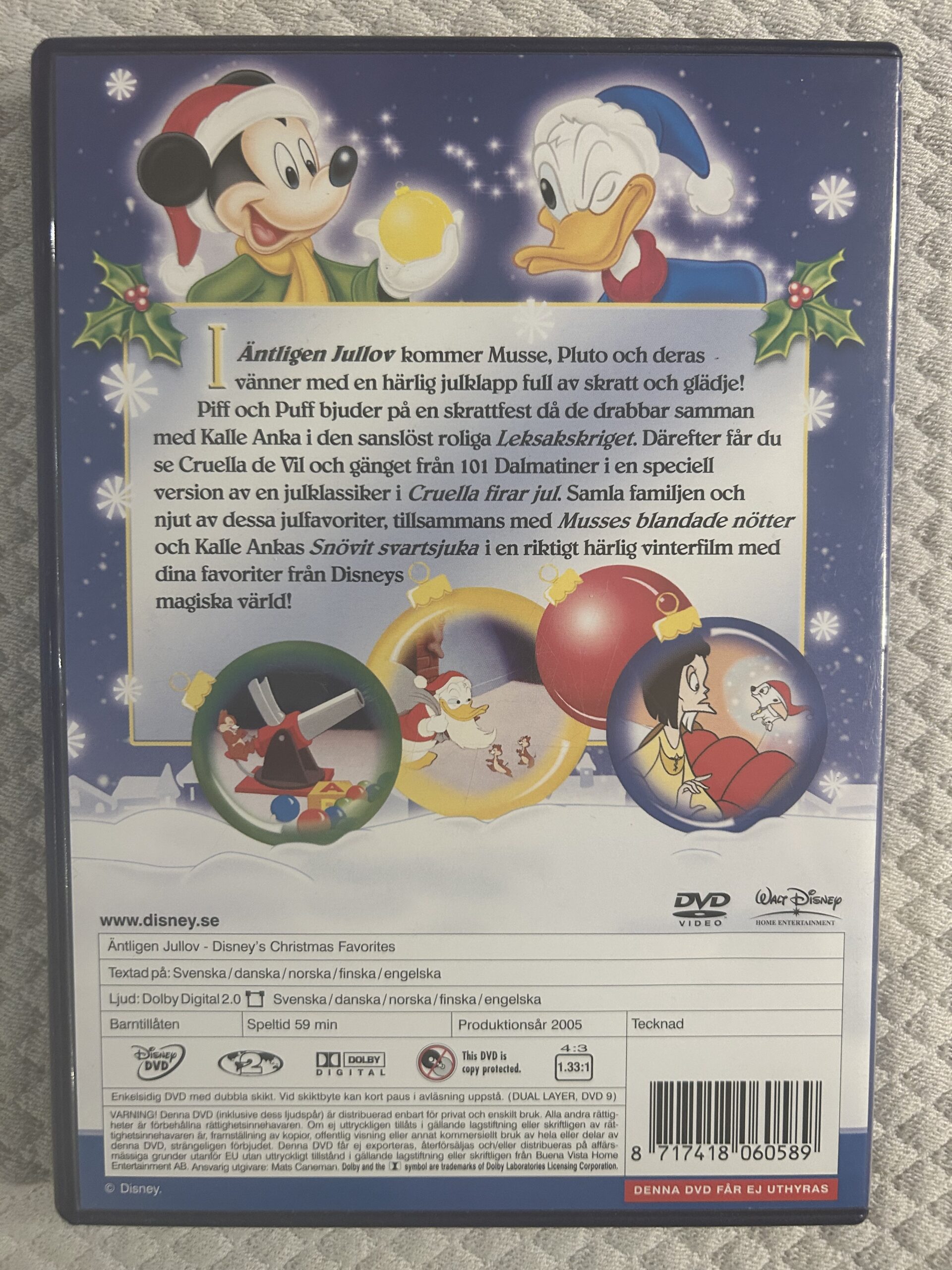 Äntligen Jullov – Animerad / Familj / Julfilm – DVD – 2005 – Region 2 (PAL) - Bild 2