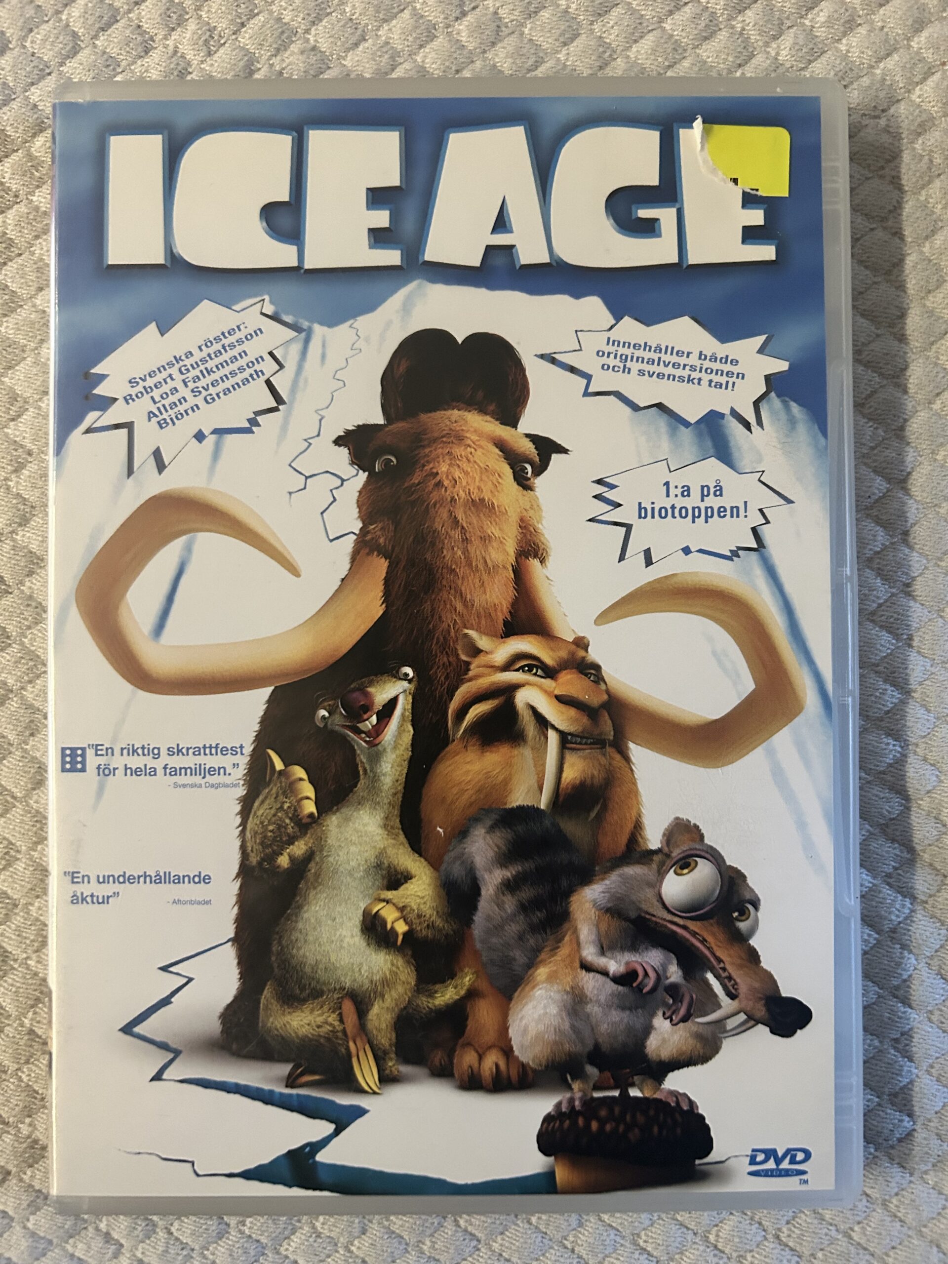 Ice Age – Animerad / Äventyr / Komedi / Familj – DVD – 2002 – Region 2 (PAL)