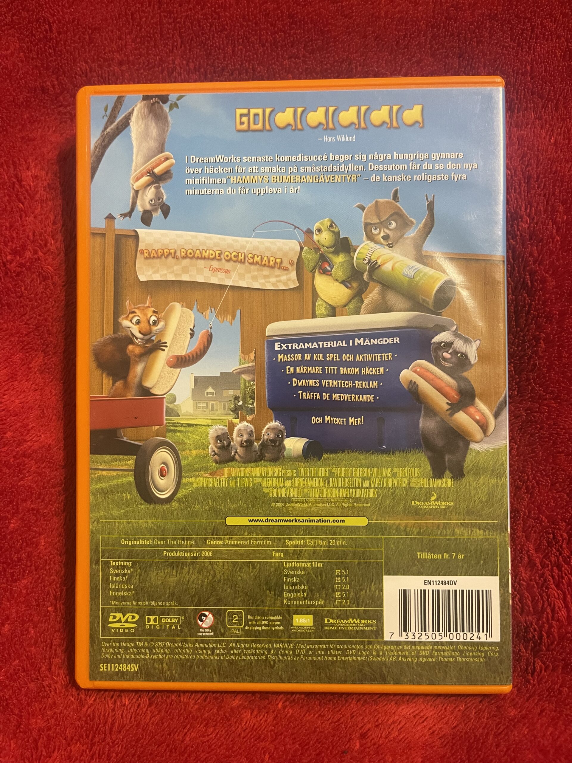 På andra sidan häcken – Animerad Komedi / Familj DVD 2006 Region 2 – Svenskt tal - Bild 2