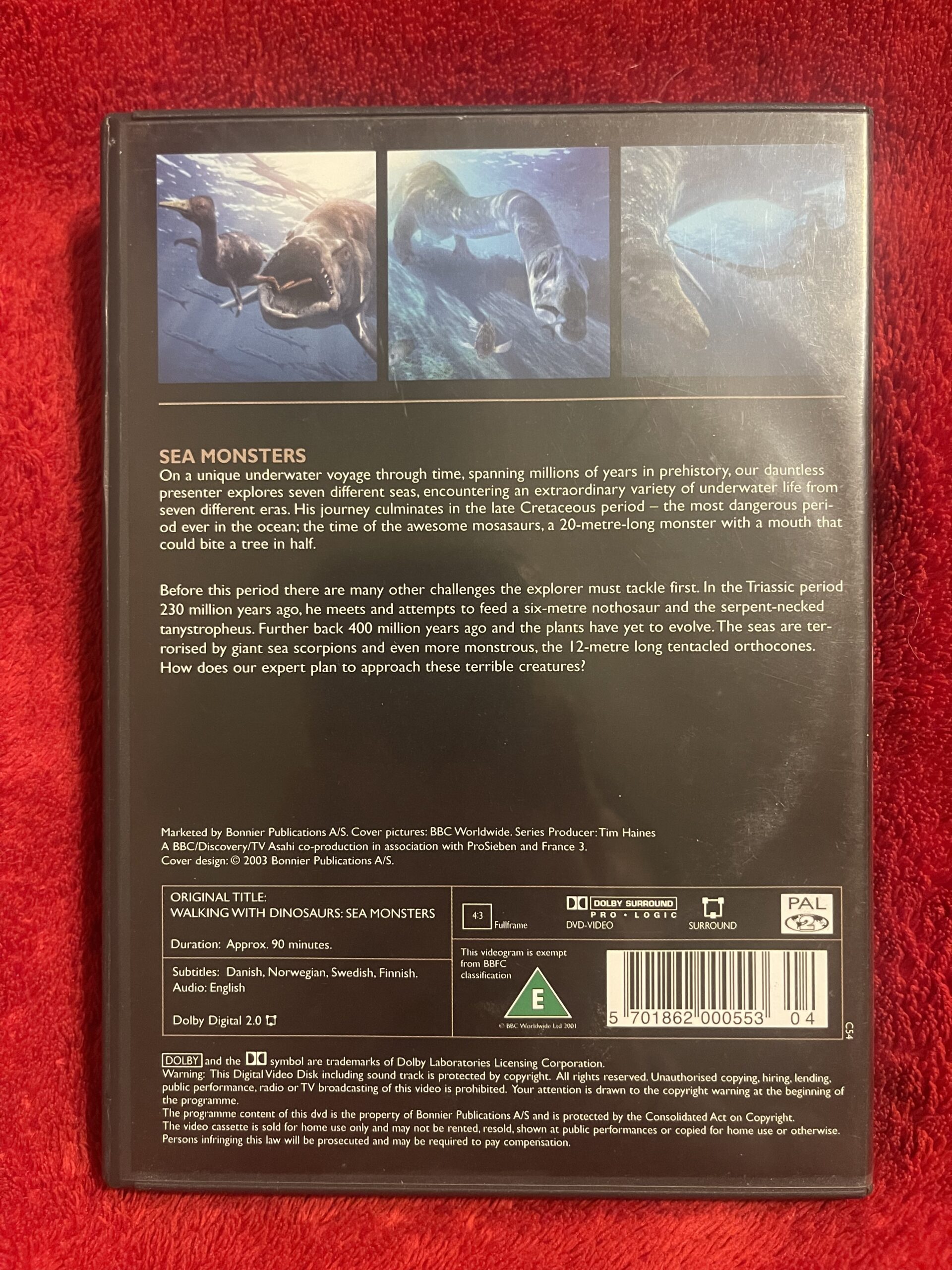 Walking with Dinosaurs: Sea Monsters – Dokumentär / Natur DVD 2003 Region 2 – BBC - Bild 2