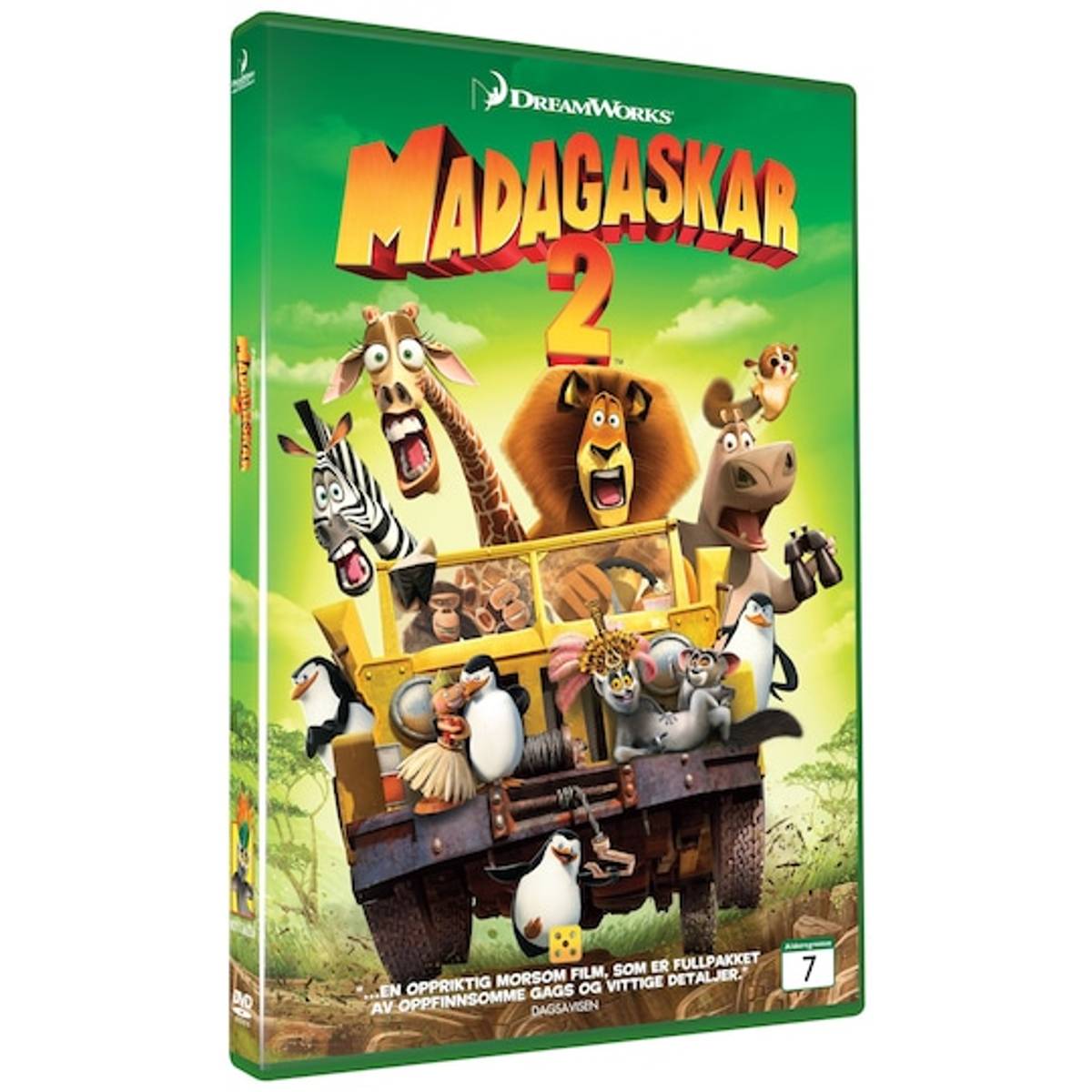Madagaskar 2 – Animerad Komedi/Äventyr/Familj – DVD – 2008 – Svensk utgåva (Region 2)