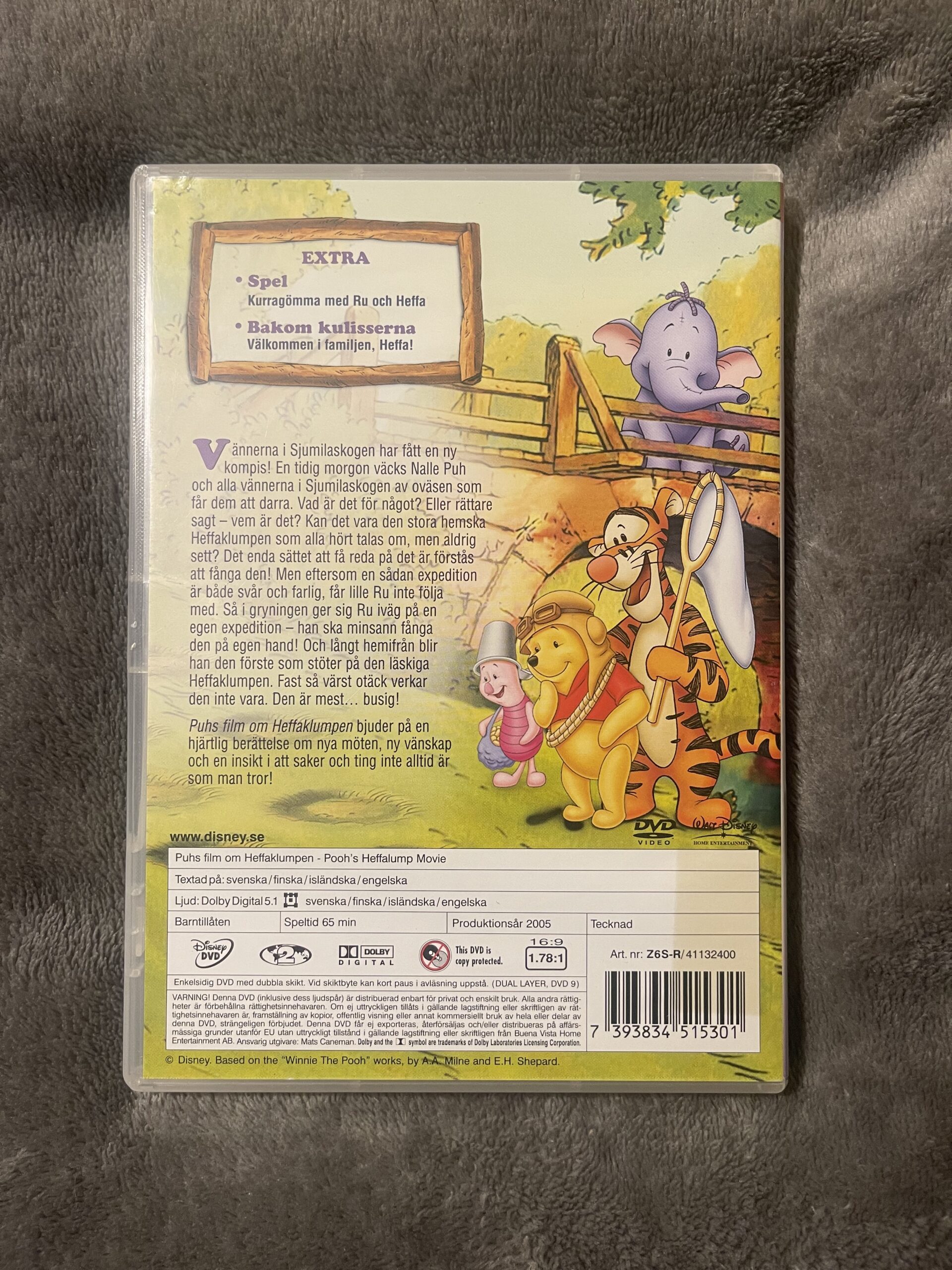 Puhs film om Heffaklumpen | Animerad Familj/Barn | DVD | 2005 | Region 2 (Svensk utgåva) - Bild 2