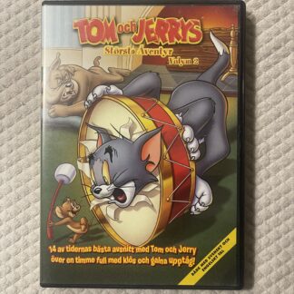 Tom och Jerry: Största Äventyr Volym 2 – Animerad Komedi / Barn & Klassiker – DVD – ca 2004 – Region 2 (Svenskt tal)