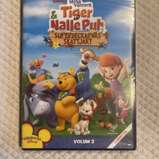 Mina vänner Tigger & Nalle Puh: Superdeckarnas skattjakt Vol. 2 (2008) – Animerad Familj – DVD – Region 2 (Svensk utgåva)