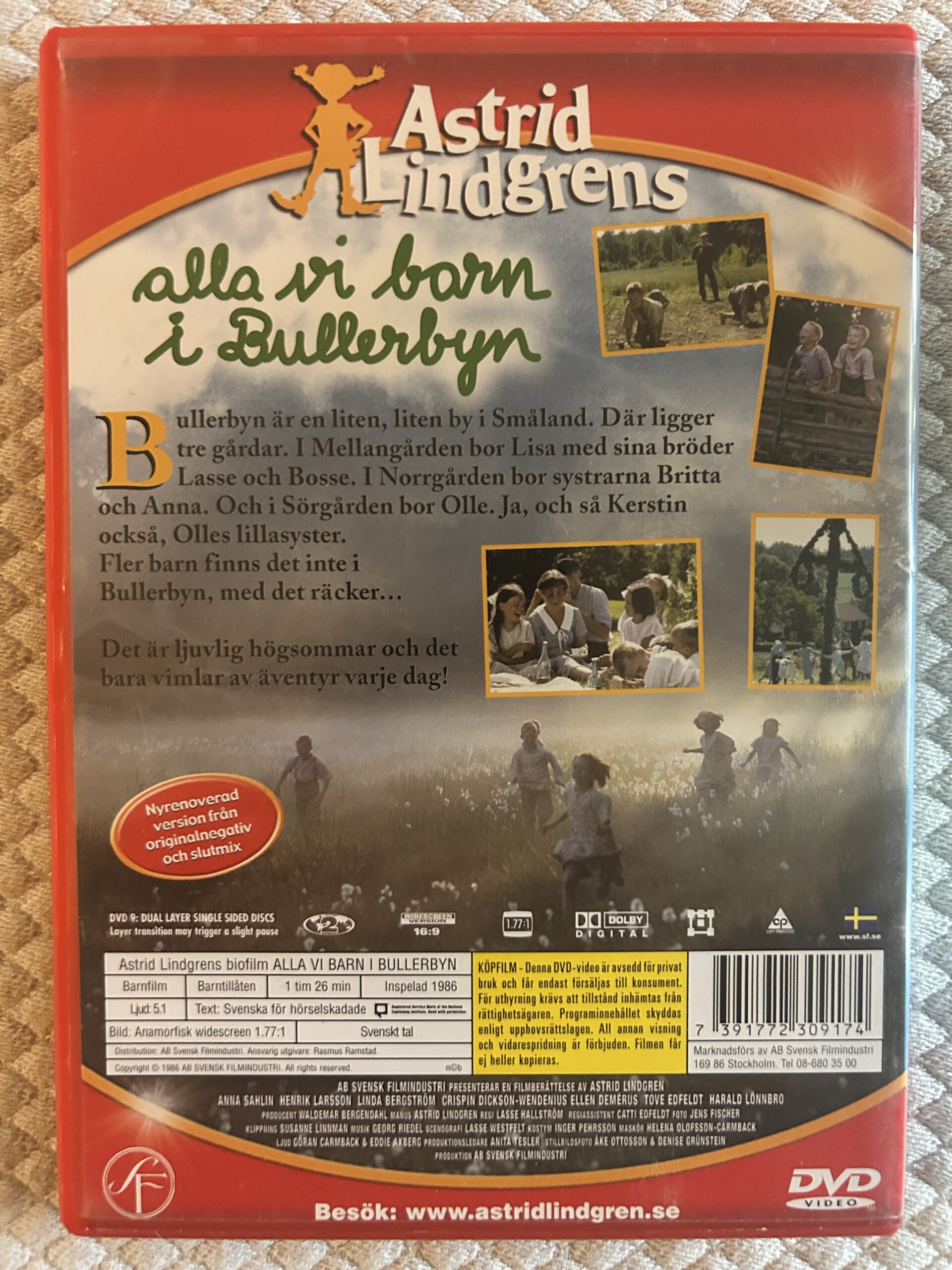 Alla Vi Barn i Bullerbyn – Barnfilm / Familjefilm – DVD – 1986 – Region 2 PAL - Bild 2
