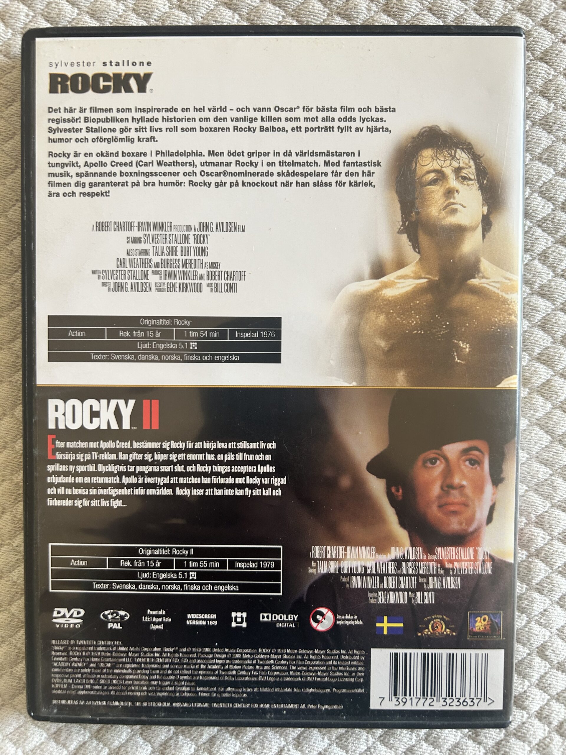 Rocky / Rocky II – Action Drama Boxning DVD 1976–1979 Region 2 PAL - Bild 2