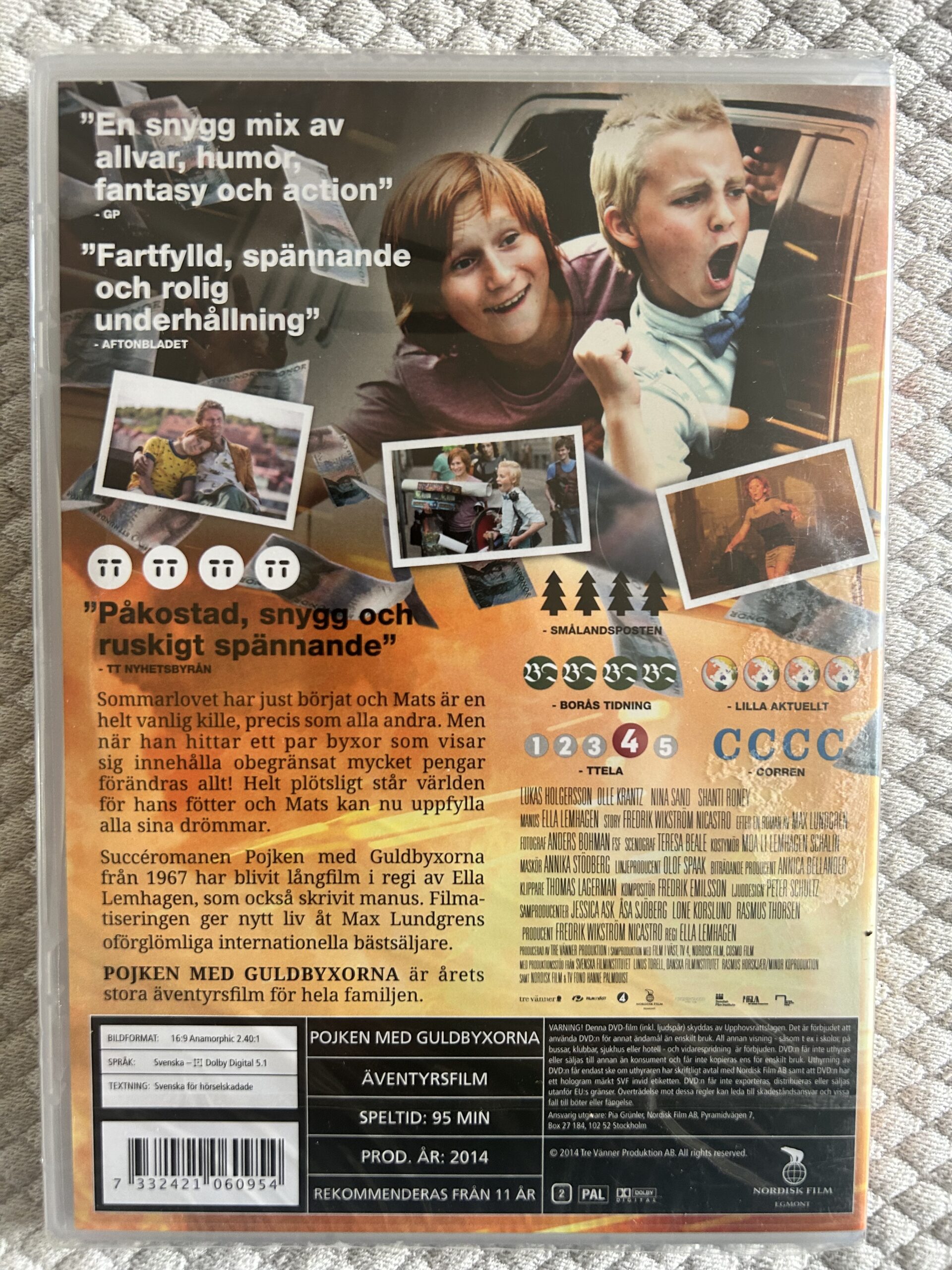 Pojken med Guldbyxorna – Äventyr Familjefilm DVD 2014 Region 2 PAL - Bild 2