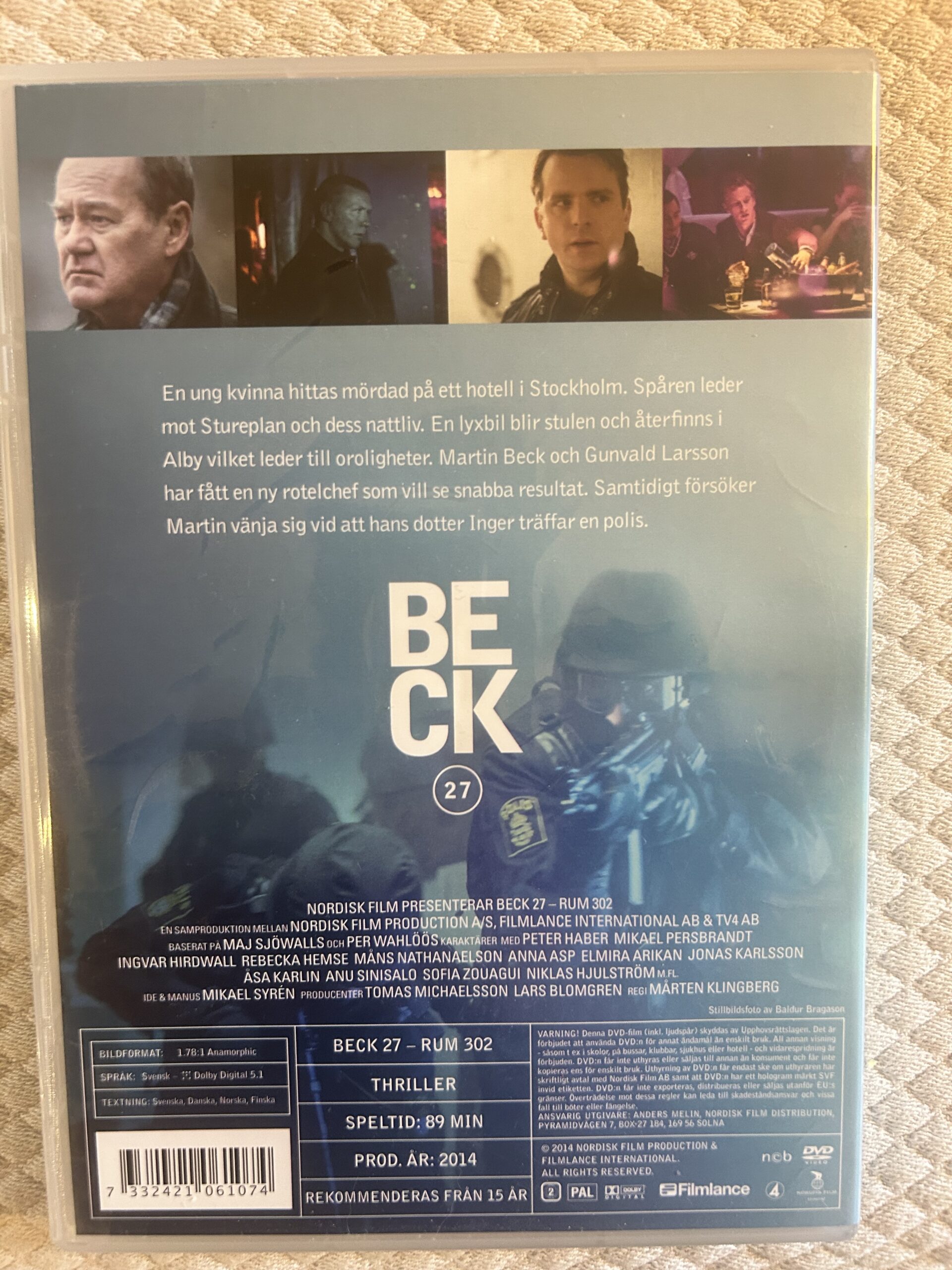 Beck 27 – Rum 302 (2014) Thriller DVD Region 2 - Bild 2