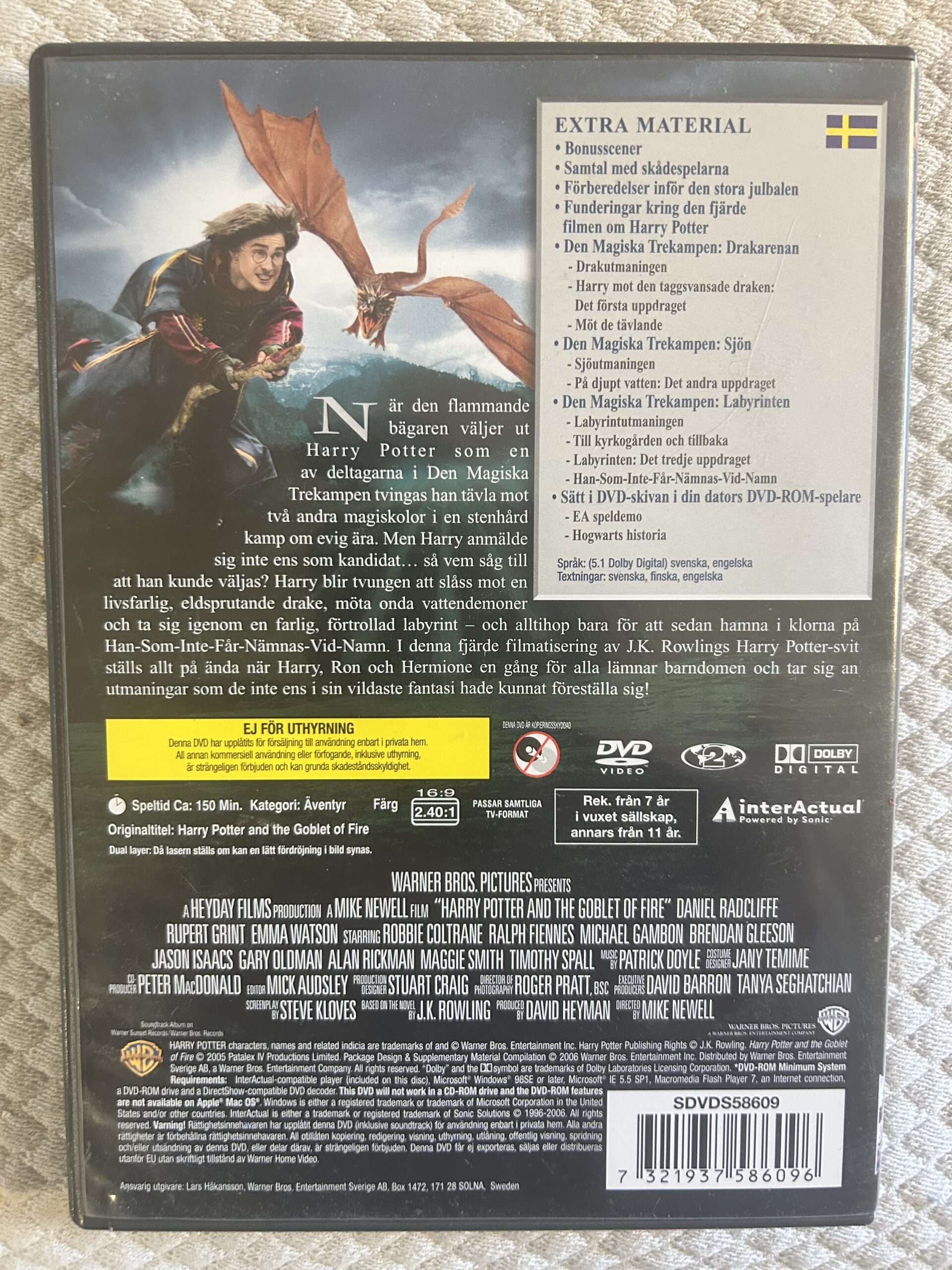 Harry Potter och Den Flammande Bägaren (2005) Äventyr/Fantasy DVD Region 2 – 2-Disc Specialutgåva - Bild 2