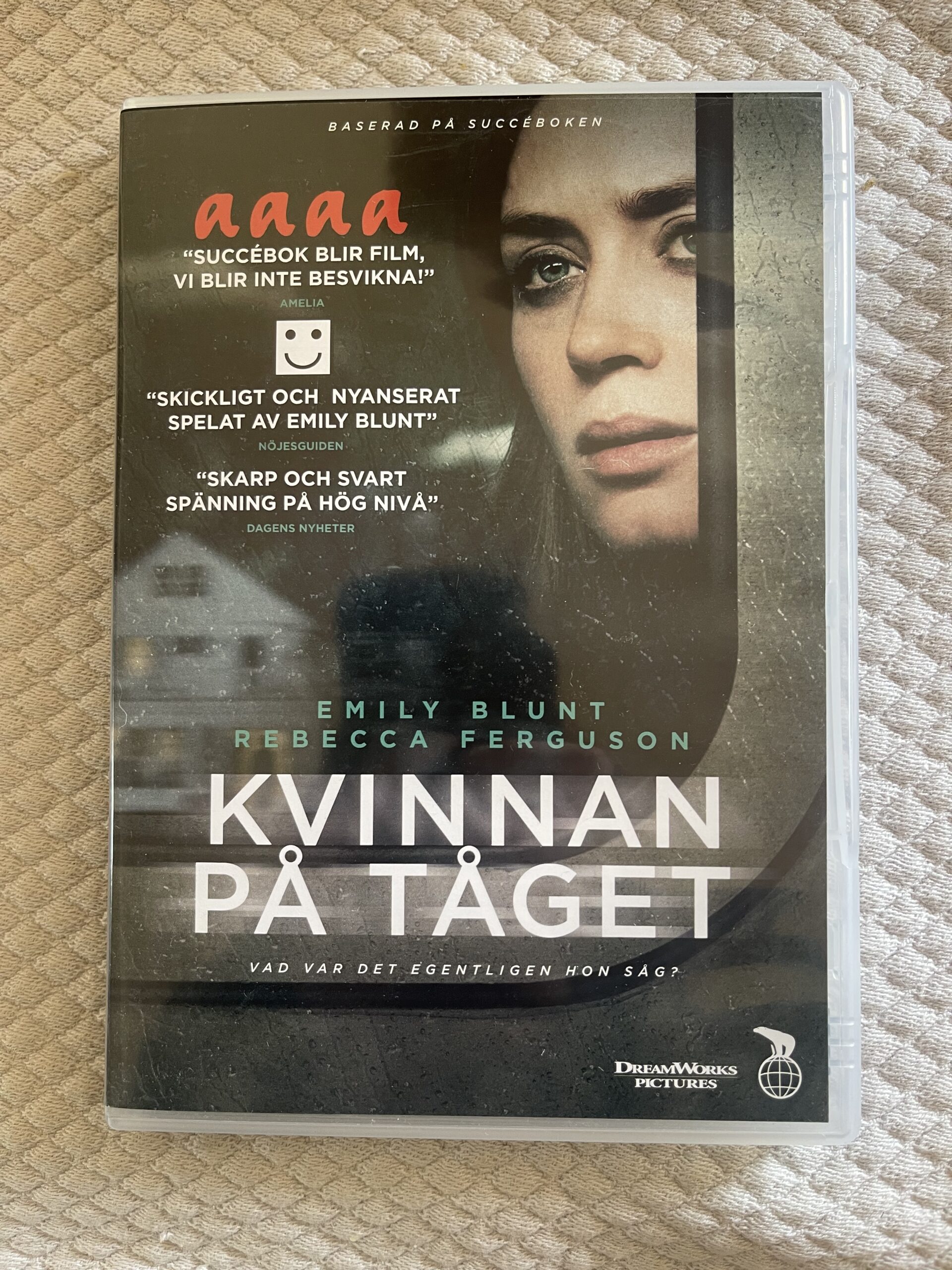 Kvinnan på tåget (2016) Thriller DVD PAL Region 2