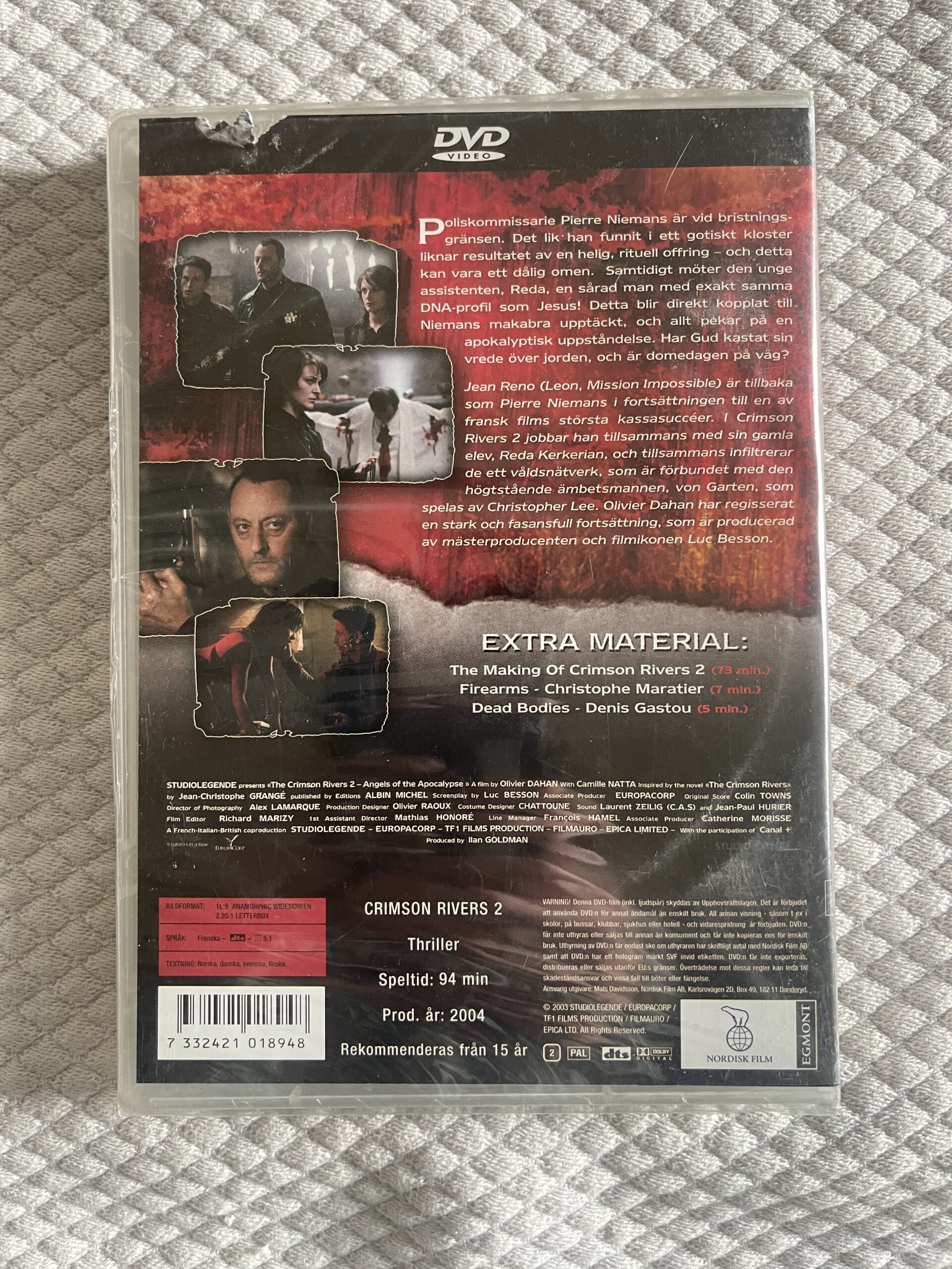 De Blodröda Floderna II / Crimson Rivers 2 (2004) Thriller DVD Region 2 PAL - Bild 2