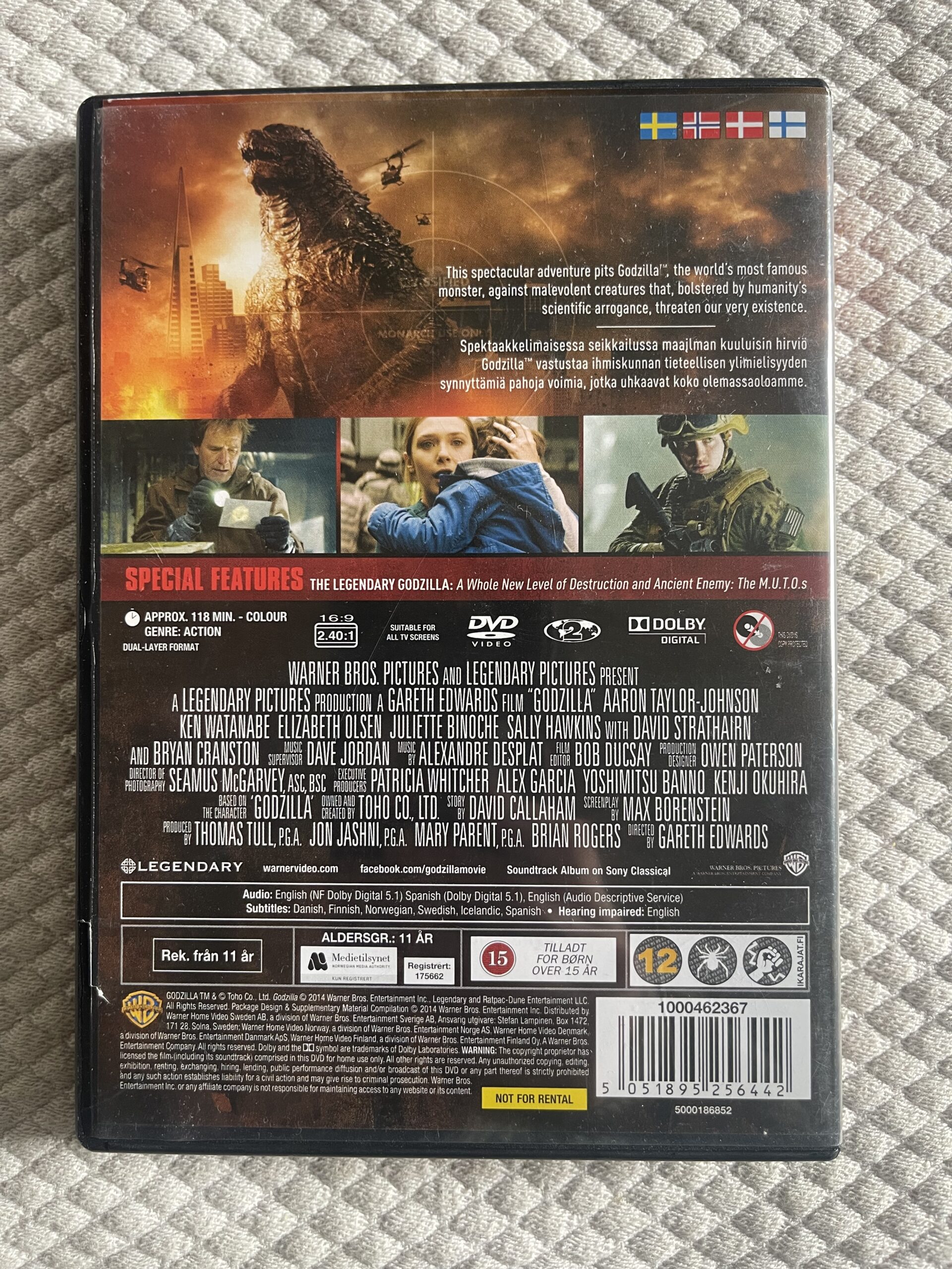 Godzilla (2014) Action/Sci-Fi DVD Region 2 - Bild 2
