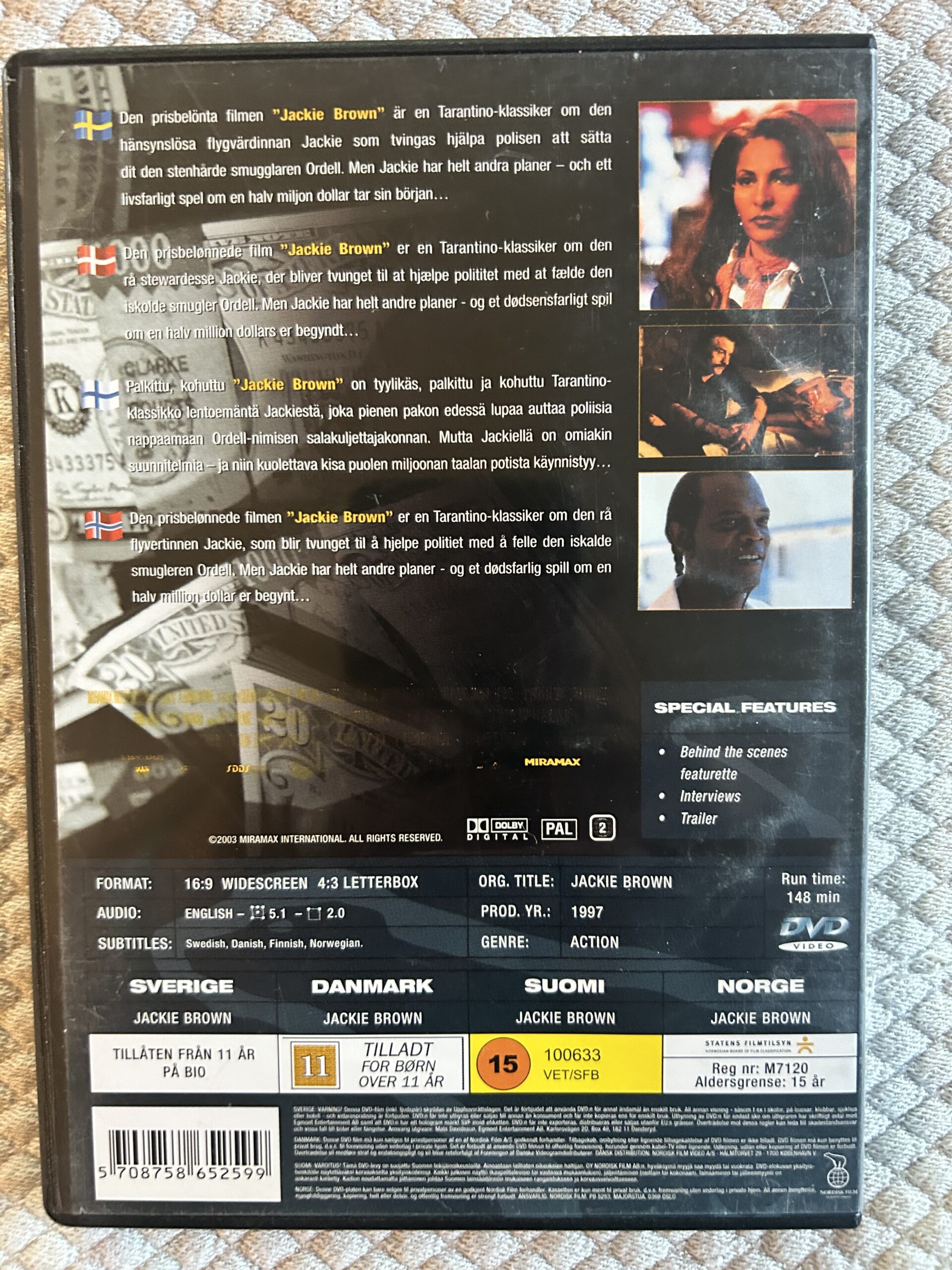 Jackie Brown (1997) Action / Kriminalfilm DVD Region 2 PAL - Bild 2