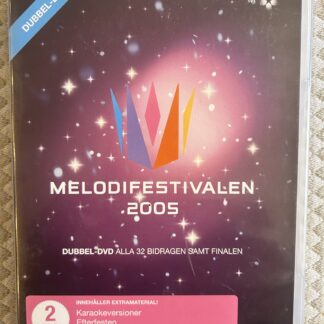 Melodifestivalen 2005 (2005) Musik & Underhållning DVD Region 2 PAL – Dubbel-DVD med alla 32 bidrag och finalen