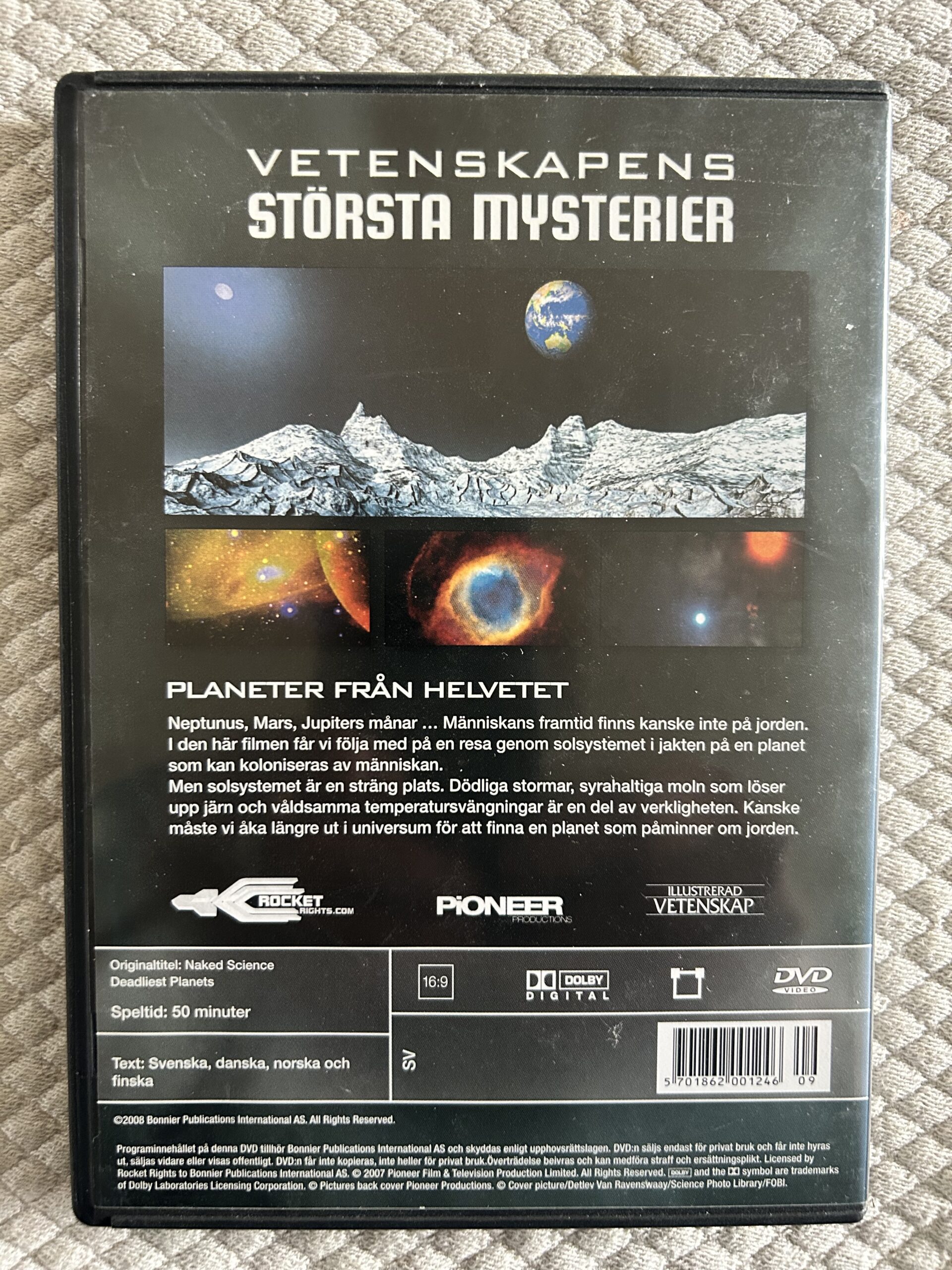 Vetenskapens Största Mysterier: Planeter från Helvetet (2007) Dokumentär / Vetenskap / Rymden – Region 2 DVD - Bild 2