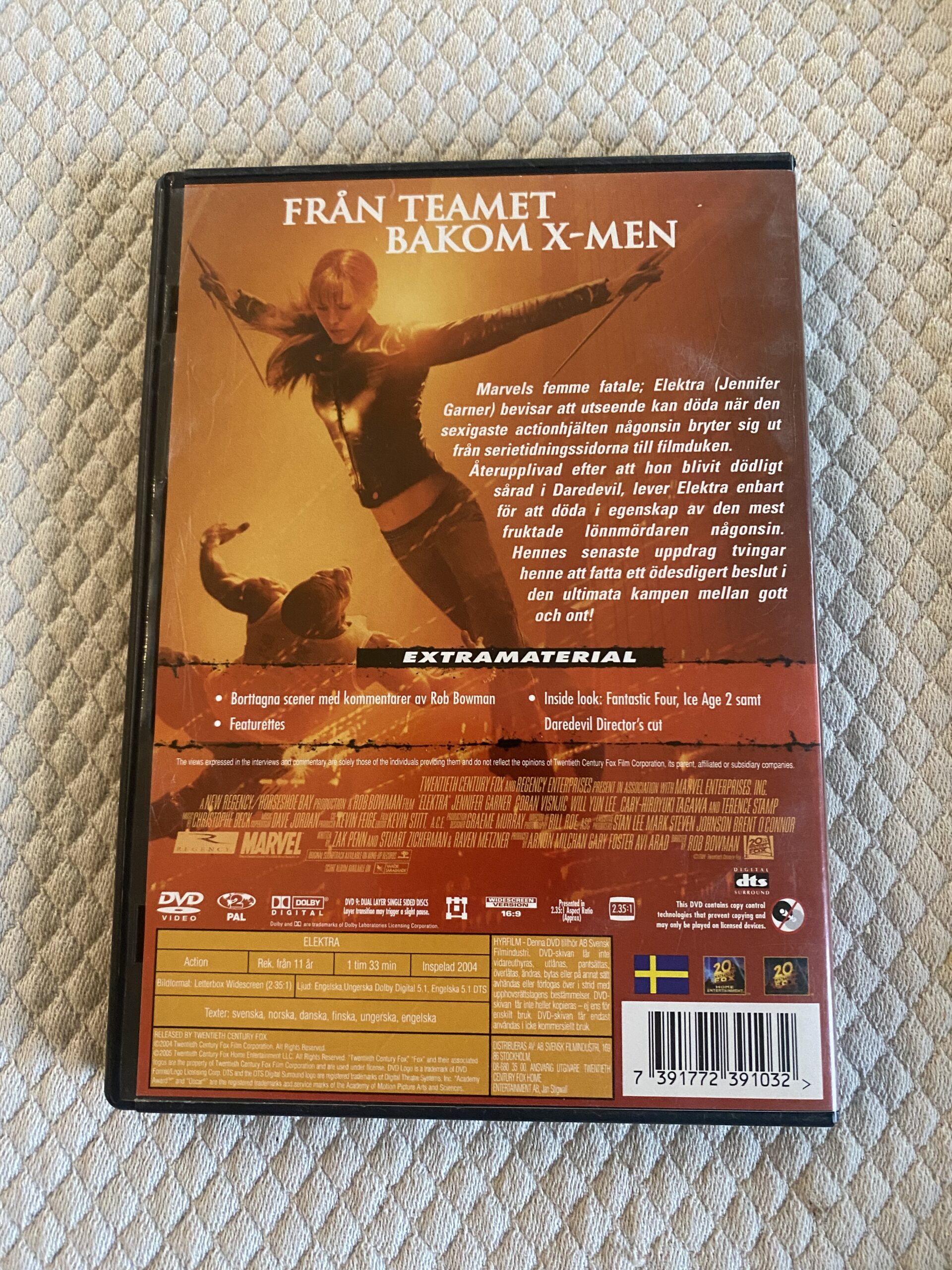 Elektra (2004) Action / Superhjälte DVD Region 2 PAL - Bild 2
