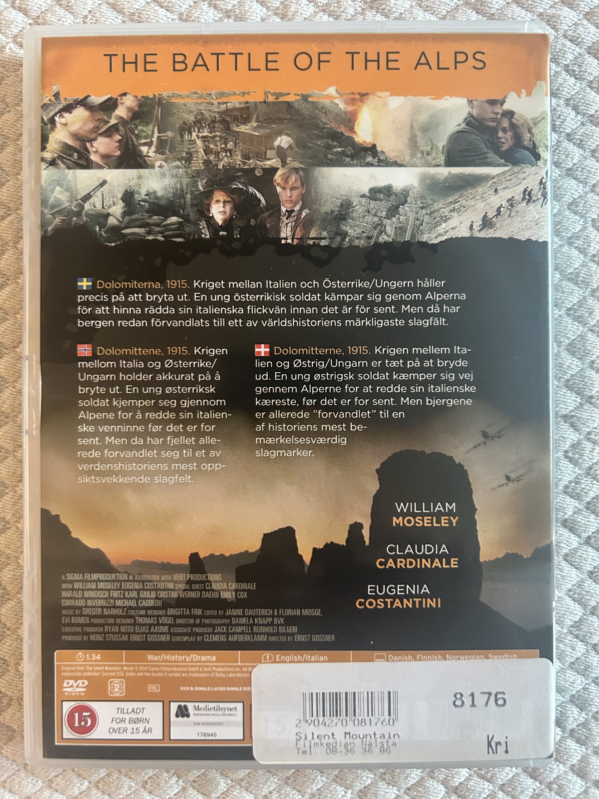 The Silent Mountain – The Battle of the Alps (2014) Krigsfilm/Drama – Region 2 PAL DVD - Bild 2
