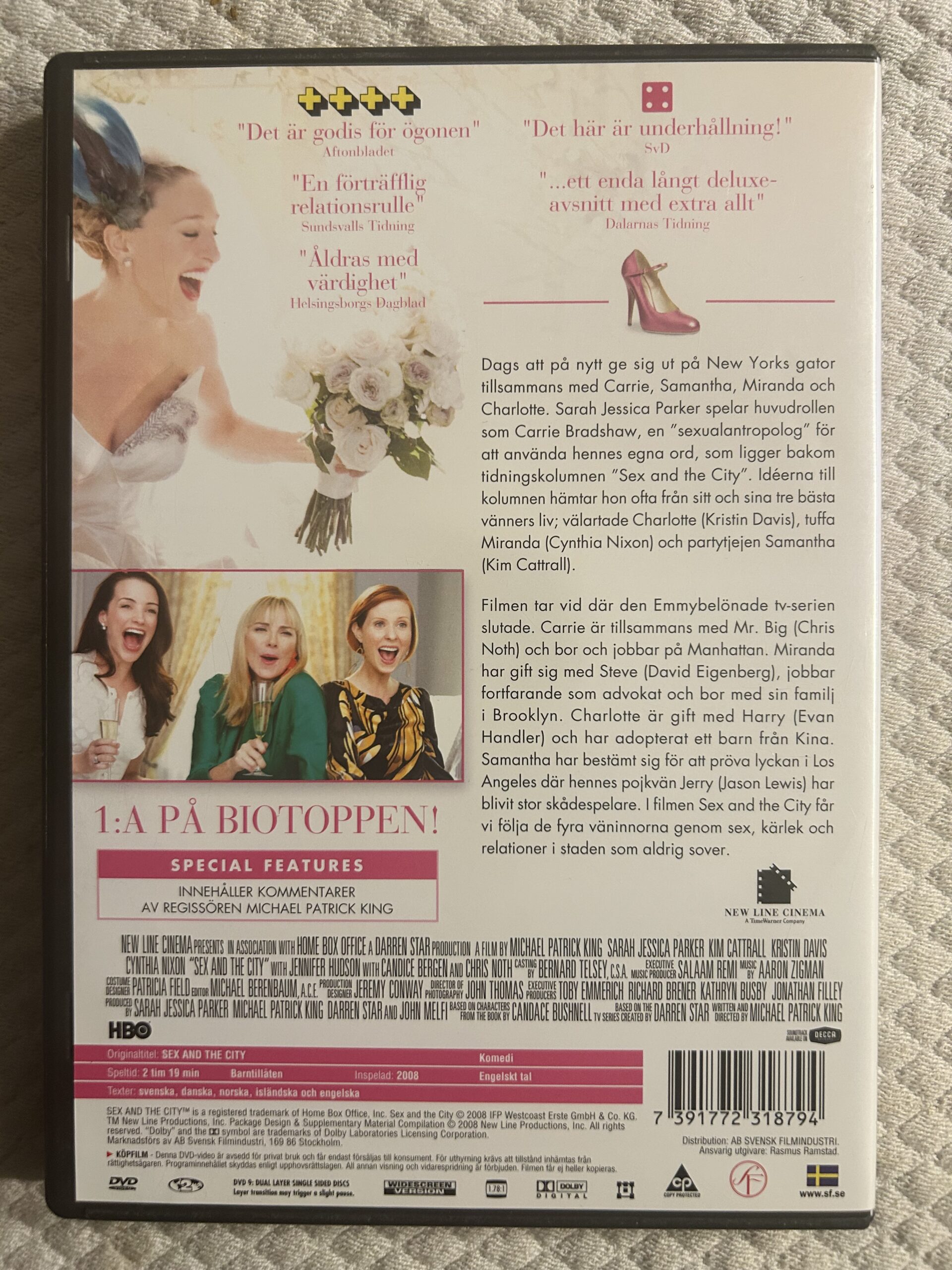 Sex and the City: The Movie (2008) Komedi / Romantik – Region 2 PAL DVD - Bild 2