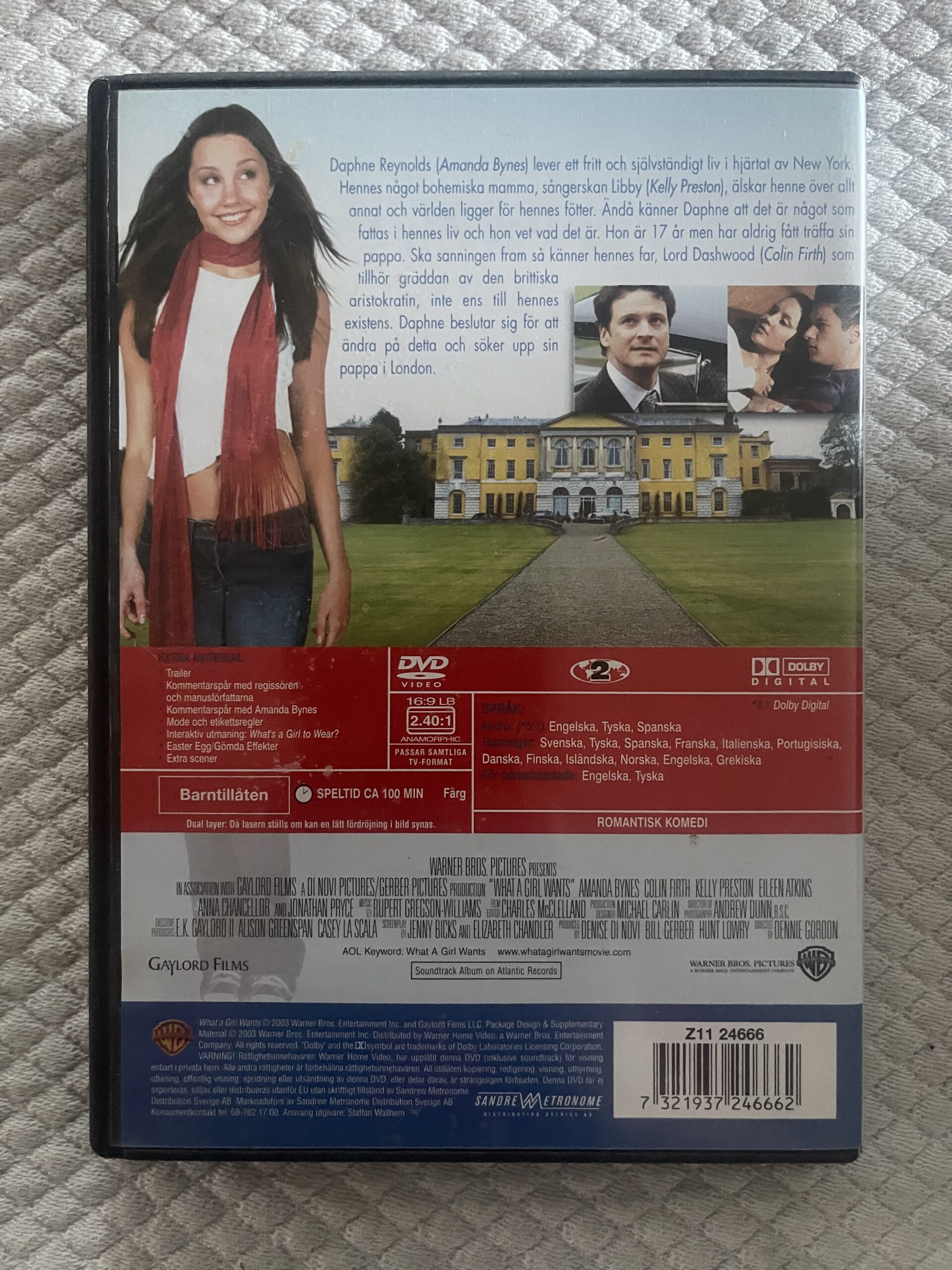 What a Girl Wants (2003) – Romantisk Komedi – DVD – Region 2 (PAL) - Bild 2