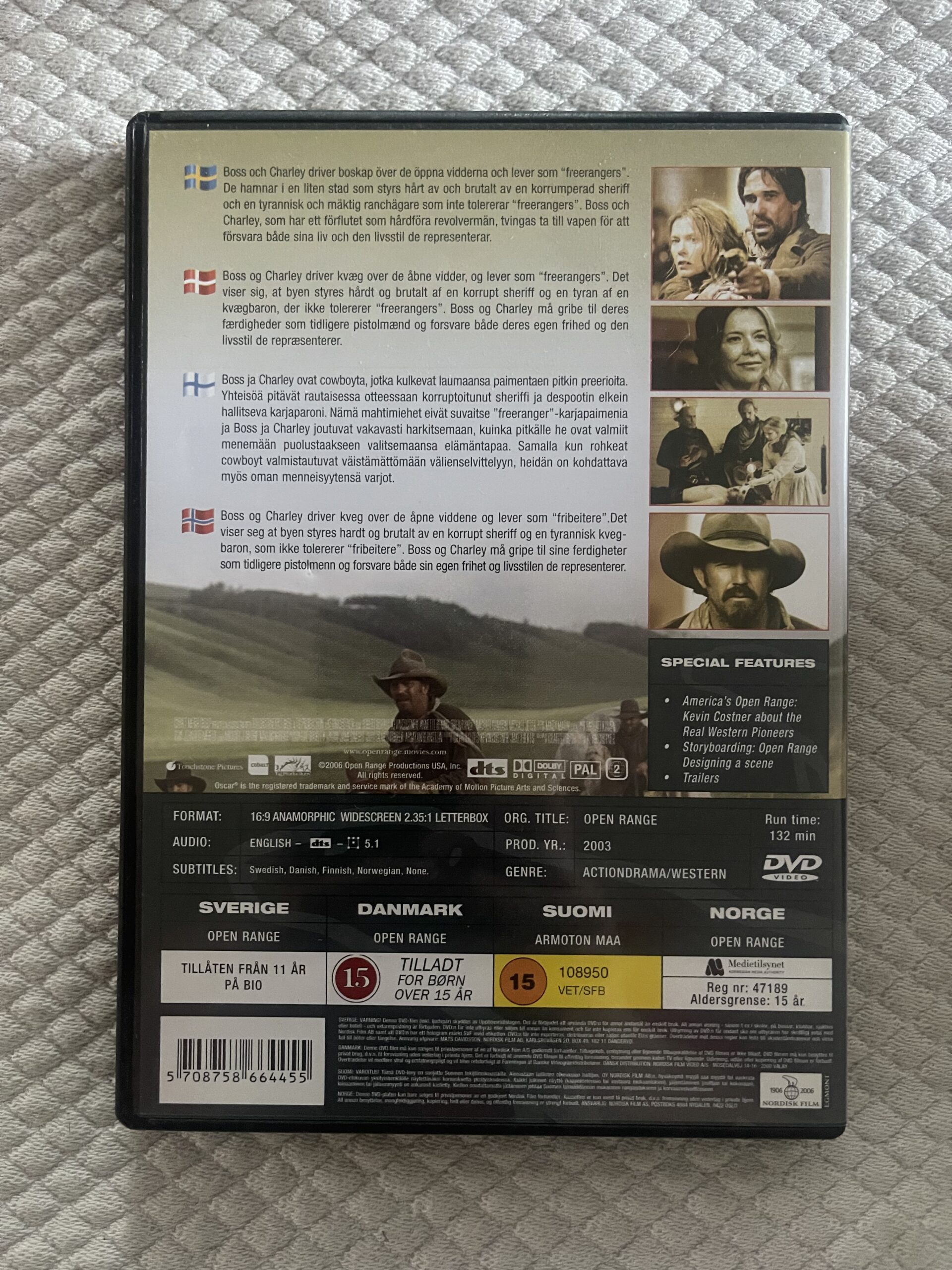 Open Range (2003) – Actiondrama/Western – DVD – Region 2 (PAL) - Bild 2
