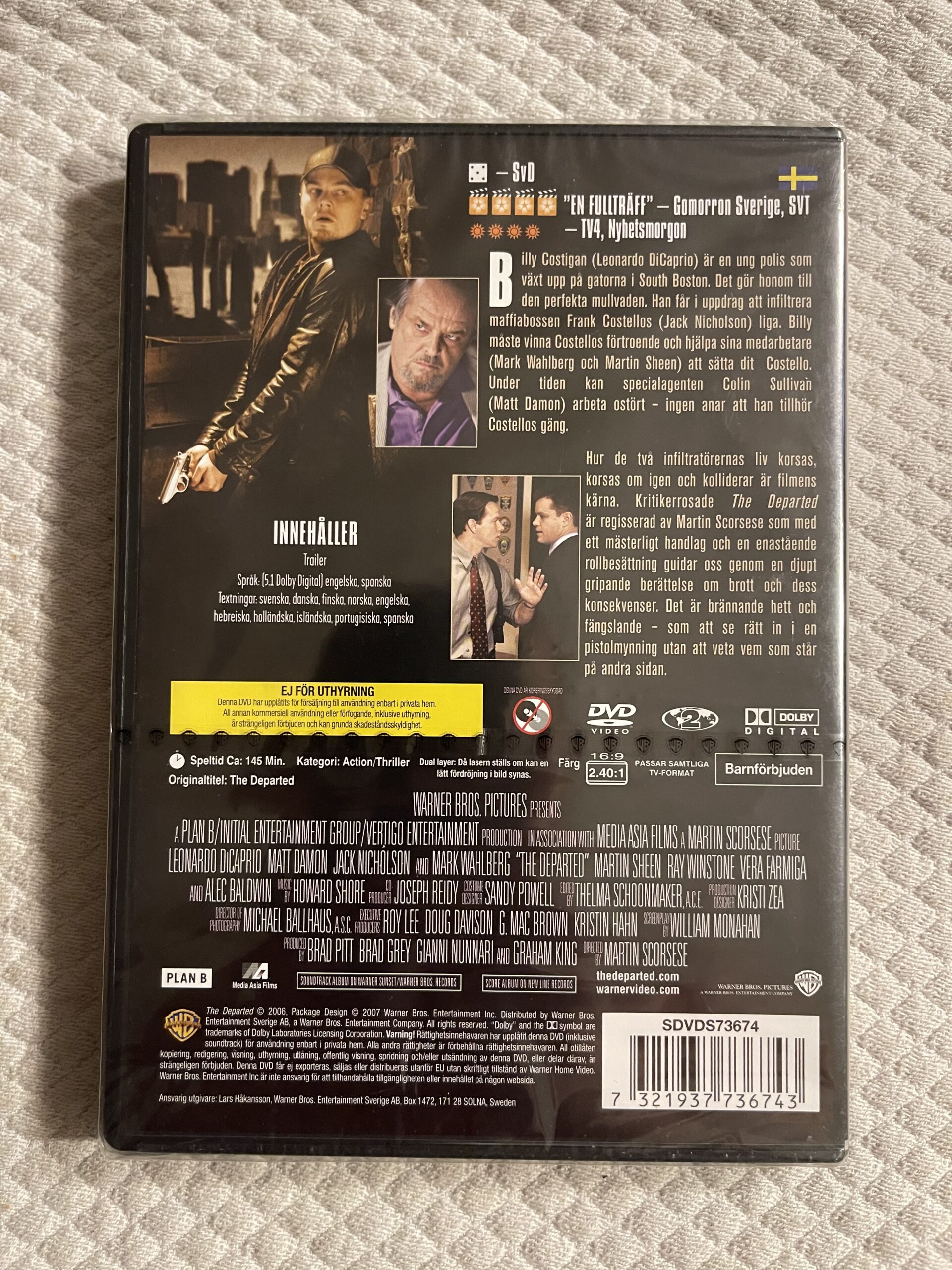 The Departed (2006) – Action/Thriller DVD Region 2 PAL - Bild 2