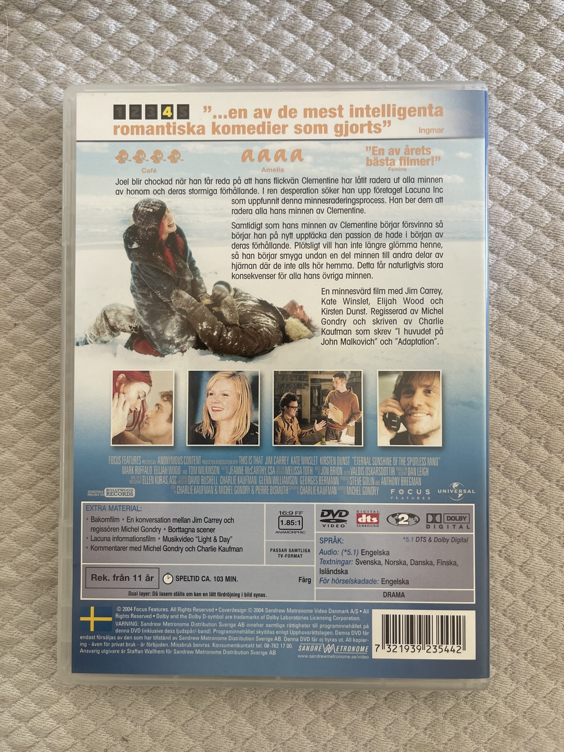 Eternal Sunshine of the Spotless Mind (2004) Drama/Romantik DVD PAL Region 2 – Jim Carrey & Kate Winslet - Bild 2