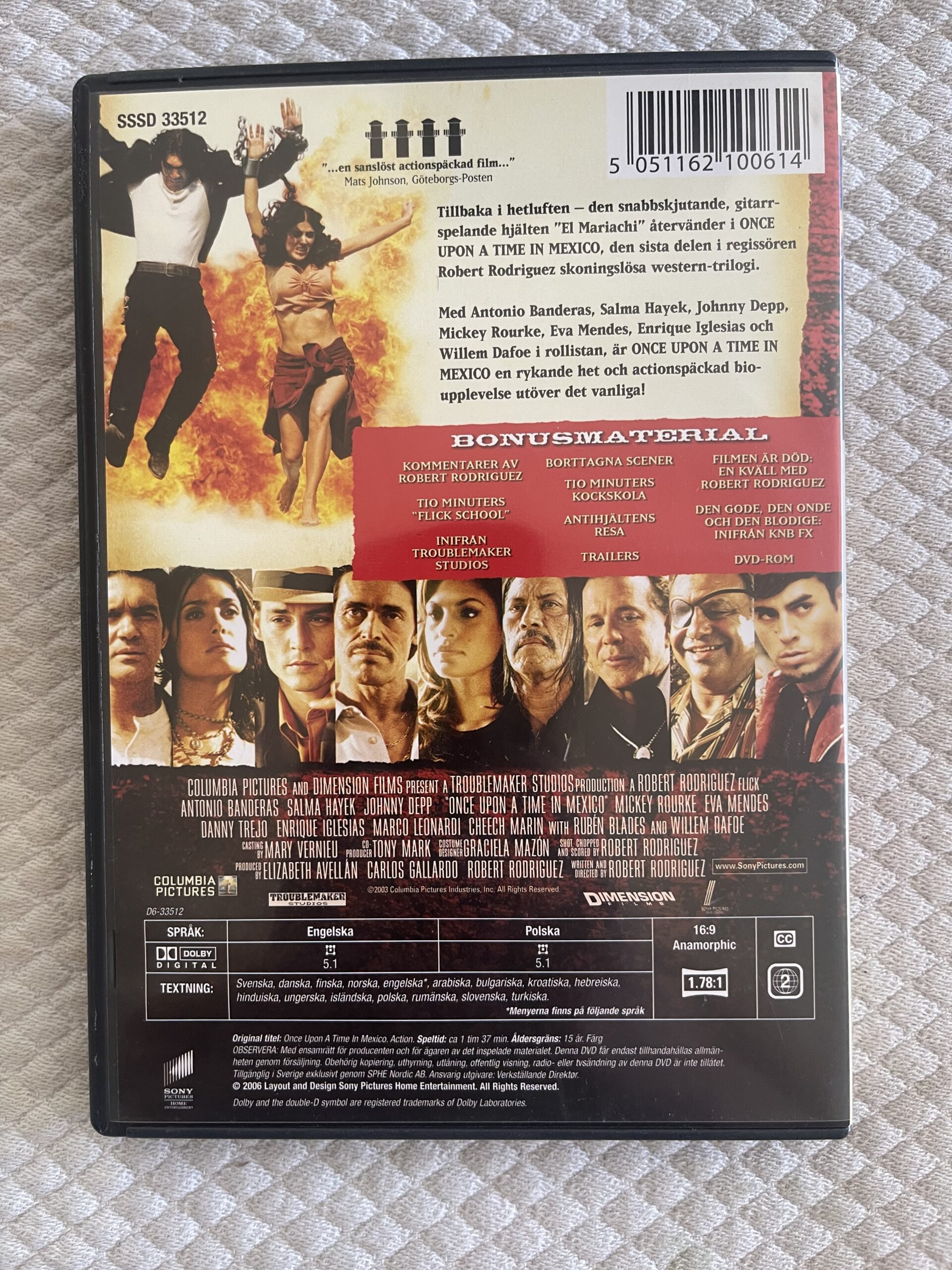 Once Upon a Time in Mexico (2003) – Action/Thriller DVD Region 2 (PAL) - Bild 2