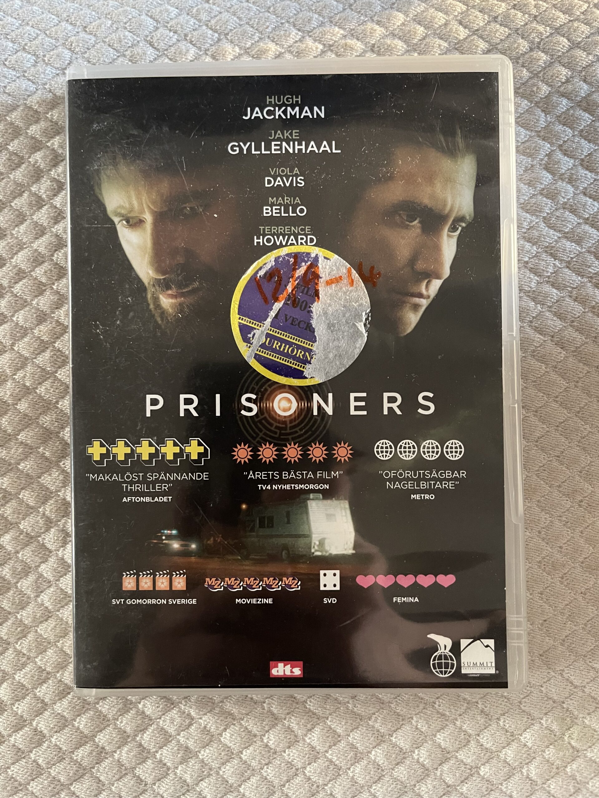 Prisoners (2013) – Thriller/Mysterium – DVD – Region 2 PAL