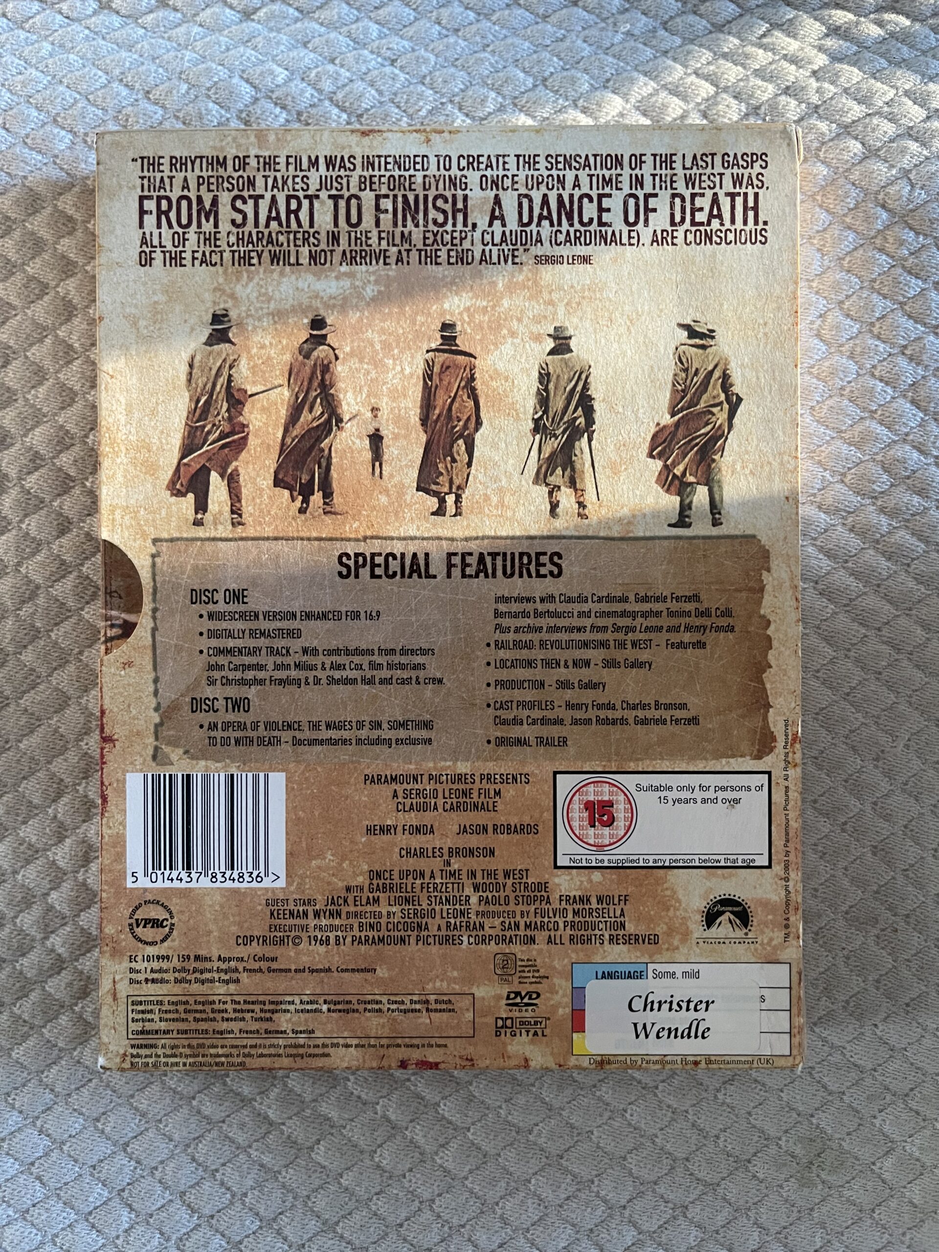Once Upon a Time in the West (1968) Western DVD Region 2 PAL Special Collector’s Edition - Bild 2