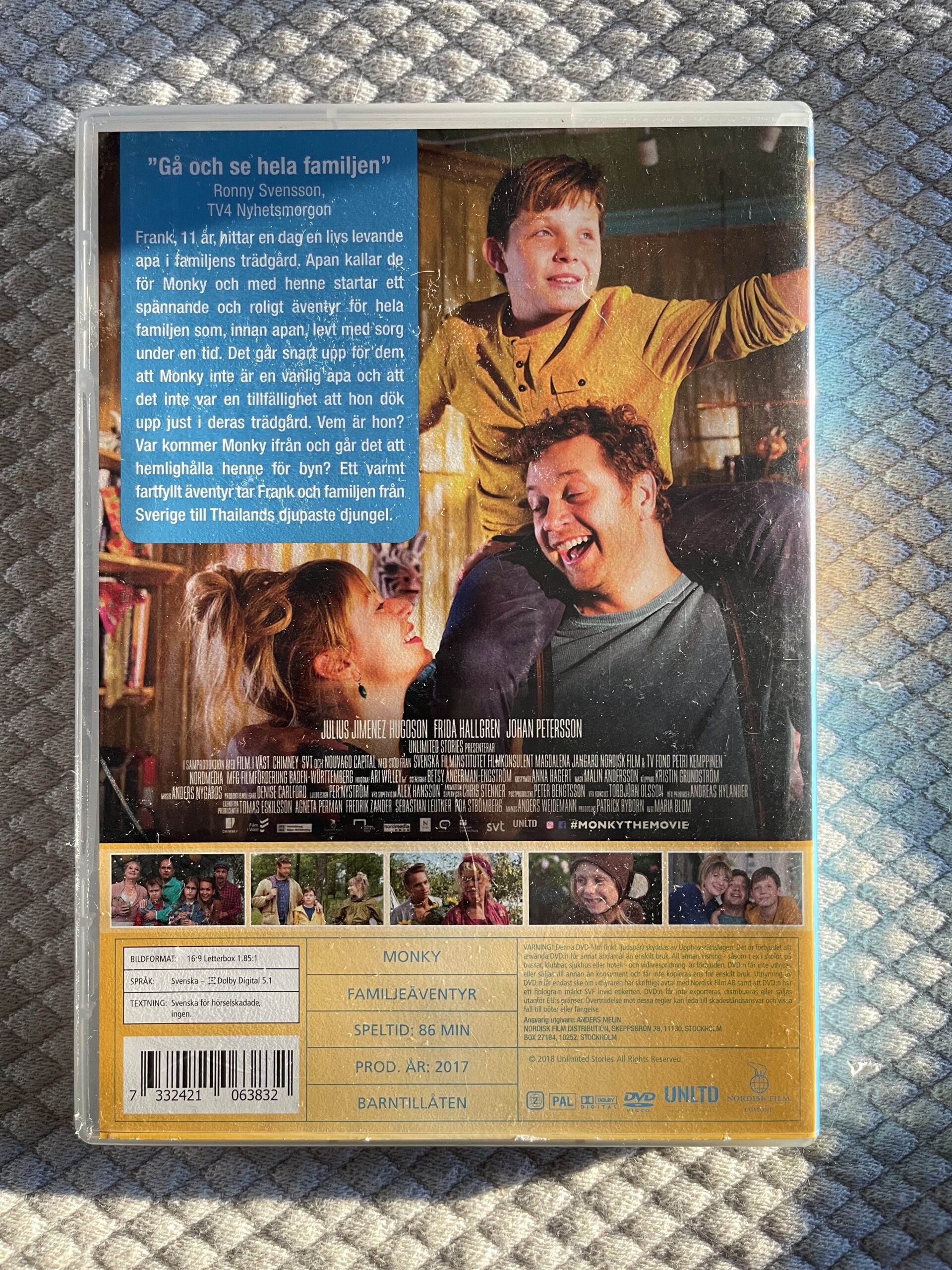 Monky (2017) Familjeäventyr / Barnfilm DVD PAL Region 2 - Bild 2