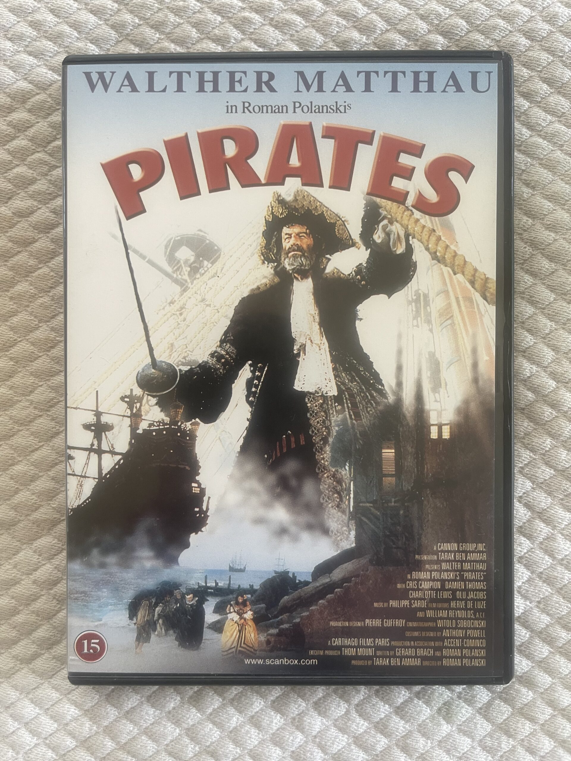 Pirates (1986) Äventyr / Action / Drama DVD Region 2 PAL