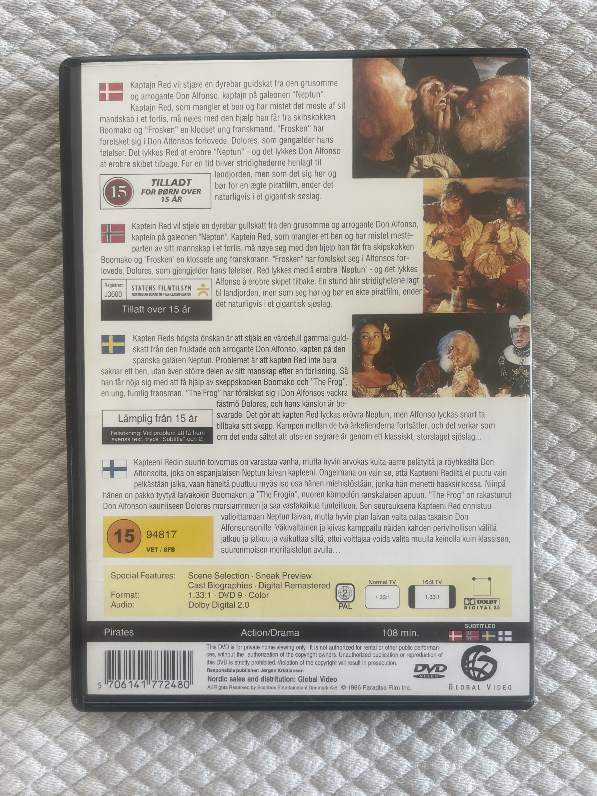 Pirates (1986) Äventyr / Action / Drama DVD Region 2 PAL - Bild 2