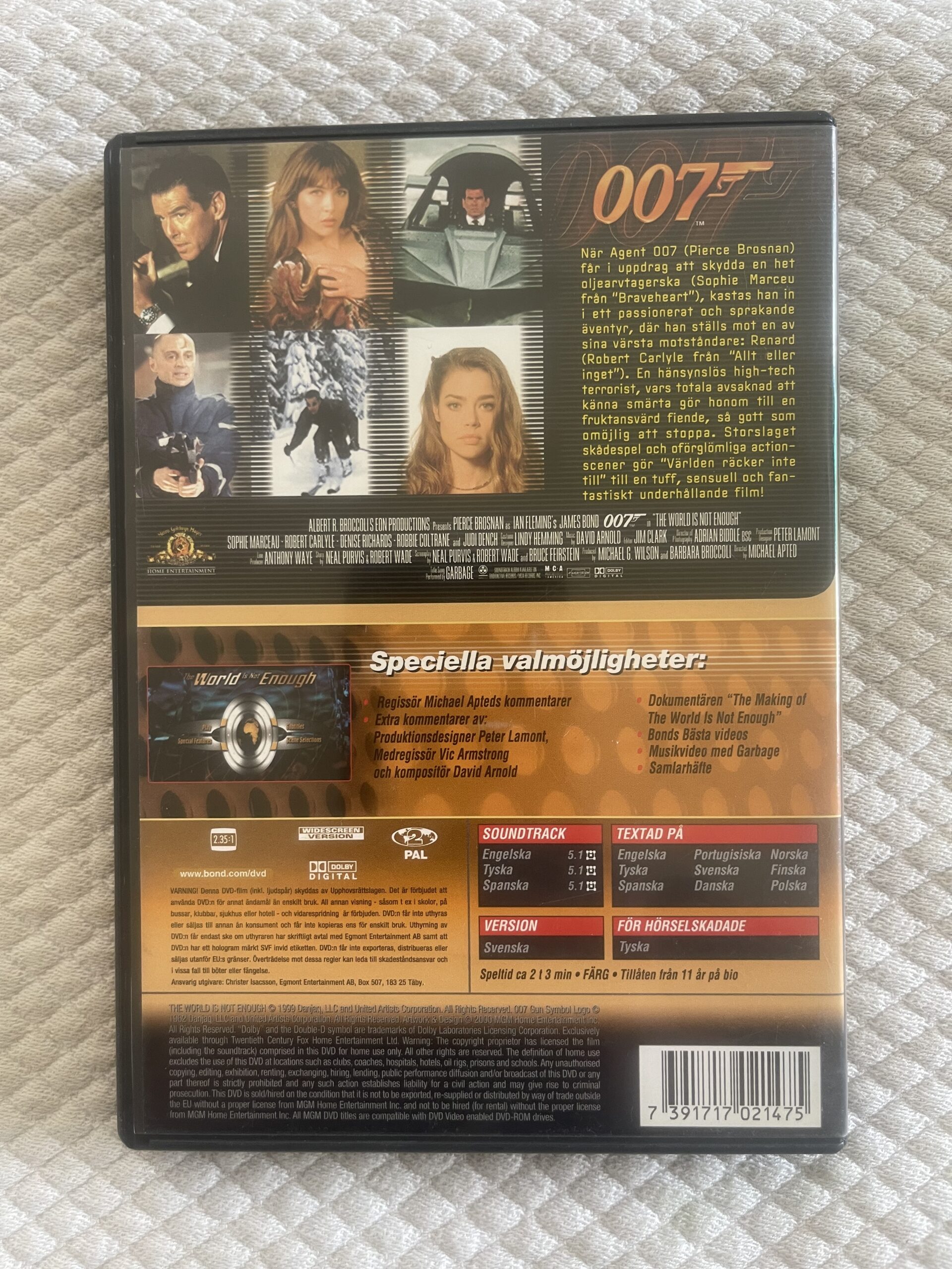 James Bond 007: The World Is Not Enough (1999) Action/Thriller DVD Region 2 – Special Edition | Pierce Brosnan - Bild 2