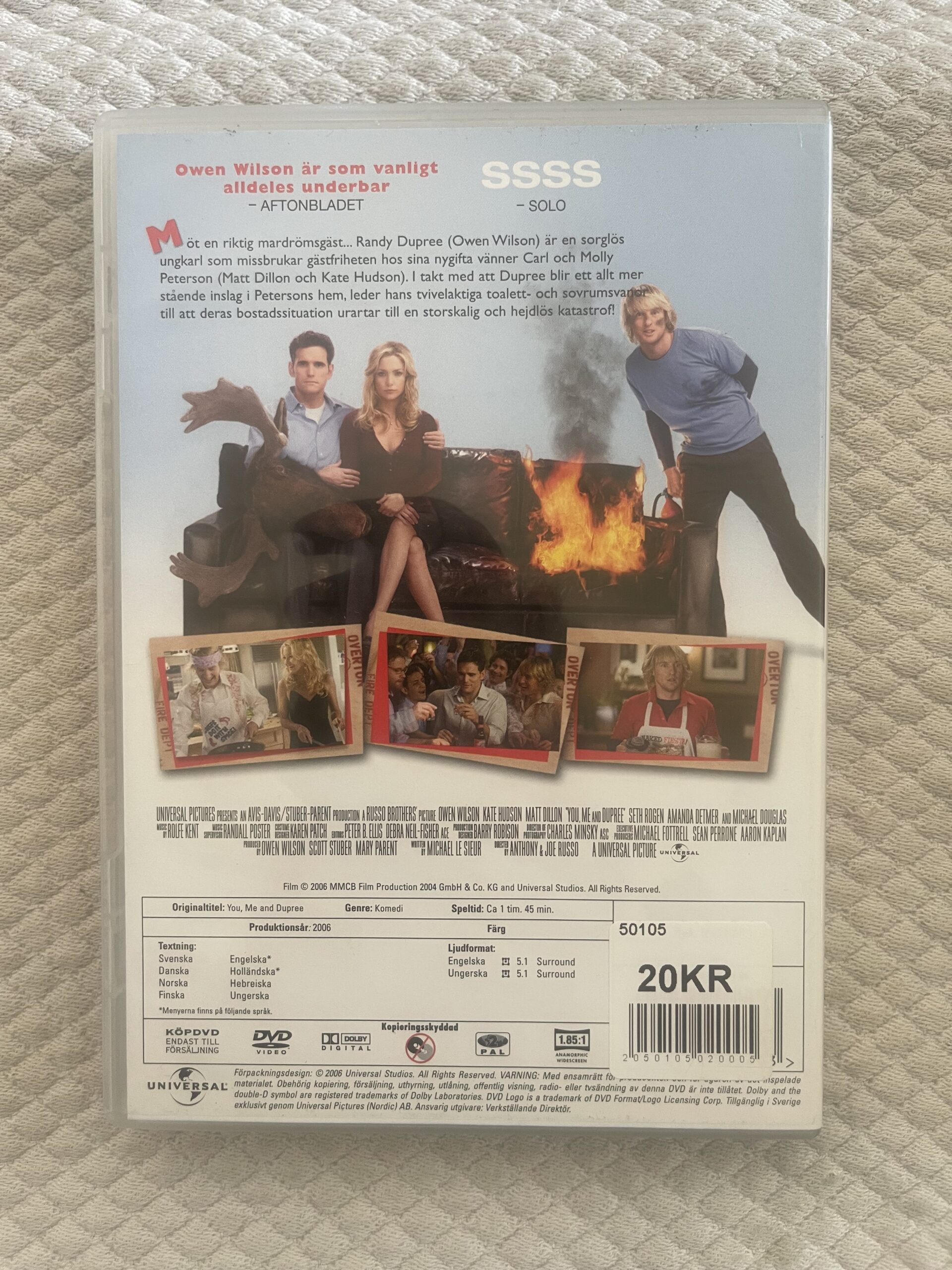 You, Me and Dupree (2006) DVD – Komedi/Romantik – Region 2 - Bild 2